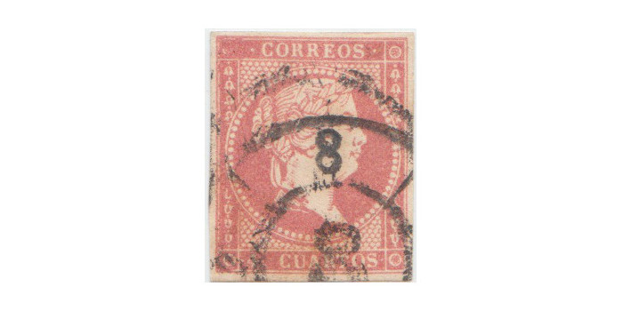 4 Cuartos1856 - Rueda de carreta Nº  8 - Valencia