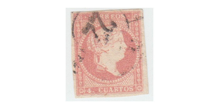 4 Cuartos1856 - Rueda de carreta Nº 22 - Caceres -