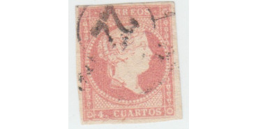 4 Cuartos1856 - Rueda de carreta Nº 22 - Caceres -