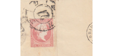 4 Cuartos1856 - Rueda de carreta Nº 27 - Guadalajara