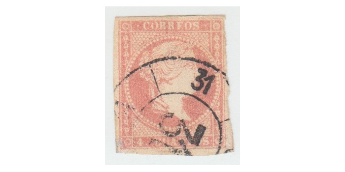 4 Cuartos1856 - Rueda de carreta Nº 31 - Leon