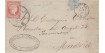 4 Quartos1856 - Cartwheel Nº 50 - Irun - letter with date Spain Irun and arrival at Madrid