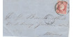 4 Quartos1856 - Cartwheel Nº 54 - Manzanares - front envelope with dater
