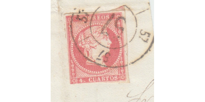 4 Cuartos1856 - Rueda de carreta Nº 57 - Talavera