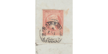 4 cuartos1856 - fechador- Ciudad Rodrigo tipo I - Salamanca