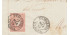 4 cuartos1856 - fechador- Puigcerda tipo I - Gerona sobre fragmentol