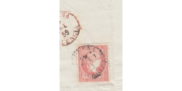 4 cuartos1856 - fechador- Requena  tipo I (poco visible) - Valencia