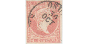 4 cuartos1856 - fechador- Osuna / Sevilla tipo I 