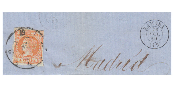 4 Cuartos1860 - Rueda de carreta Nº49 - Zamora