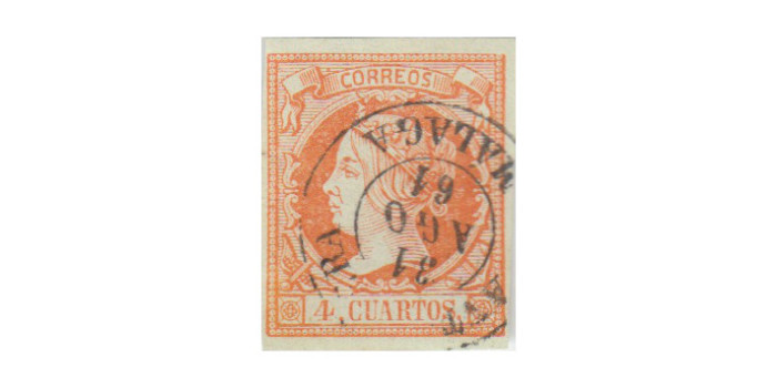 4 Cuartos1860 - fechador- Antequera - Malaga