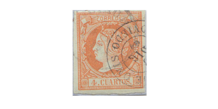 4 Cuartos1860 - fechador- Cangas de Onis - Oviedo