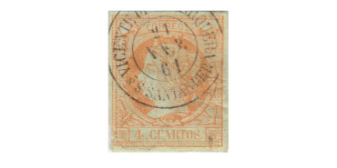 4 Cuartos1860 - fechador- San Vicente de la Varquera - Santander