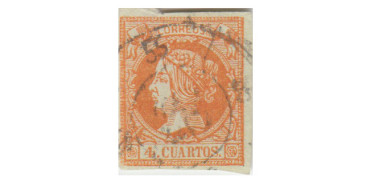 4 Cuartos1860 - Rueda de carreta Nº55 - Medina del Campo