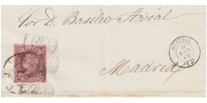 4 Cuartos1862 - Rueda de carreta Nº 12 - 0viedo frontal