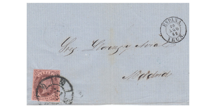 4 Cuartos1862 - Rueda de carreta Nº 50 - Irun - frontal