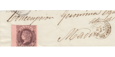 4 Cuartos1862 - fechador- Ambulante ascendente  Madrid