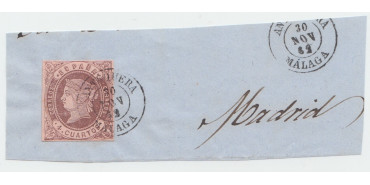 4 Cuartos1862 - fechador- Antequera - Malaga