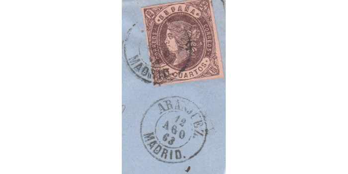 4 Cuartos1862 - fechador- Aranjuez - Madrid 