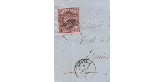 4 Cuartos1862 - fechador- Arganda - Madrid, fragmento