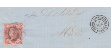 4 Cuartos1862 - fechador- Quintanar de la Orden - Toledo, fragmento