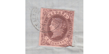 4 Cuartos1862 - fechador- Ygualada - Barcelona