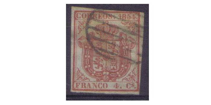 Nº0033 - 4 CUARTOS 1854 USADO