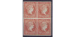 Edifil 0044 - 4 QUARTERS 1855, Block of 4 unmounted, without rubber cachet
