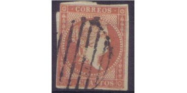 Nº0048b - 4 CUARTOS 1855, usado