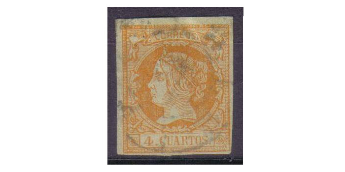 Nº0052 - 4 cuartos 1860/61, usado
