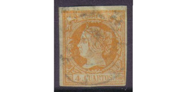 Nº0052 - 4 cuartos 1860/61, usado