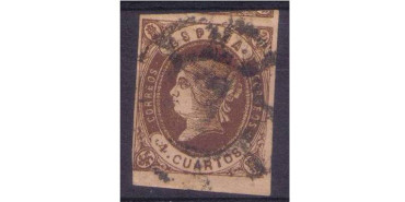 Nº0058 - 4 cuartos 1862, usado