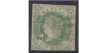 Edifil 0062 - 2 reales 1862 green yellow, used