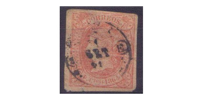 Nº0064 - 4 cuartos 1864 matasello fechador