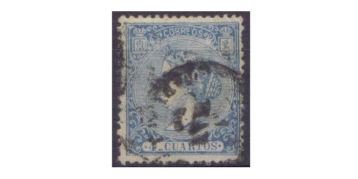 Nº0081 - 4 cuartos 1866, usado