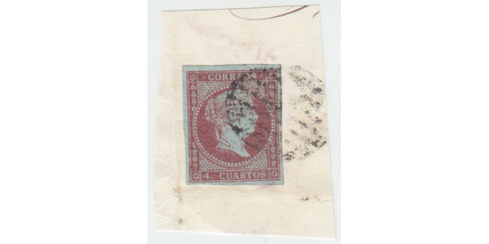 Nº0040b - 4 CUARTOS 1855 variedad rosa fuerte