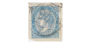 Nº0088 irb - 4 cuartos 1866, Variedad sin linea del ovalo interior